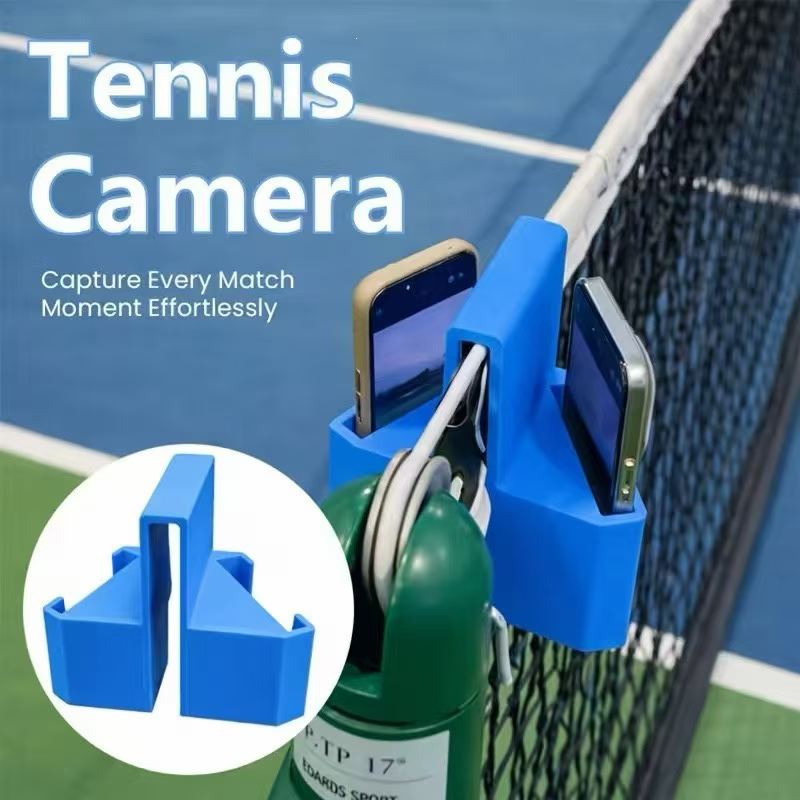 Badminton Netting - 2 個テニスネットカメラマウント電話ホルダーマウント屋外スポーツビデオ録画フェンス電話ホルダーバドミントン野球テニス用