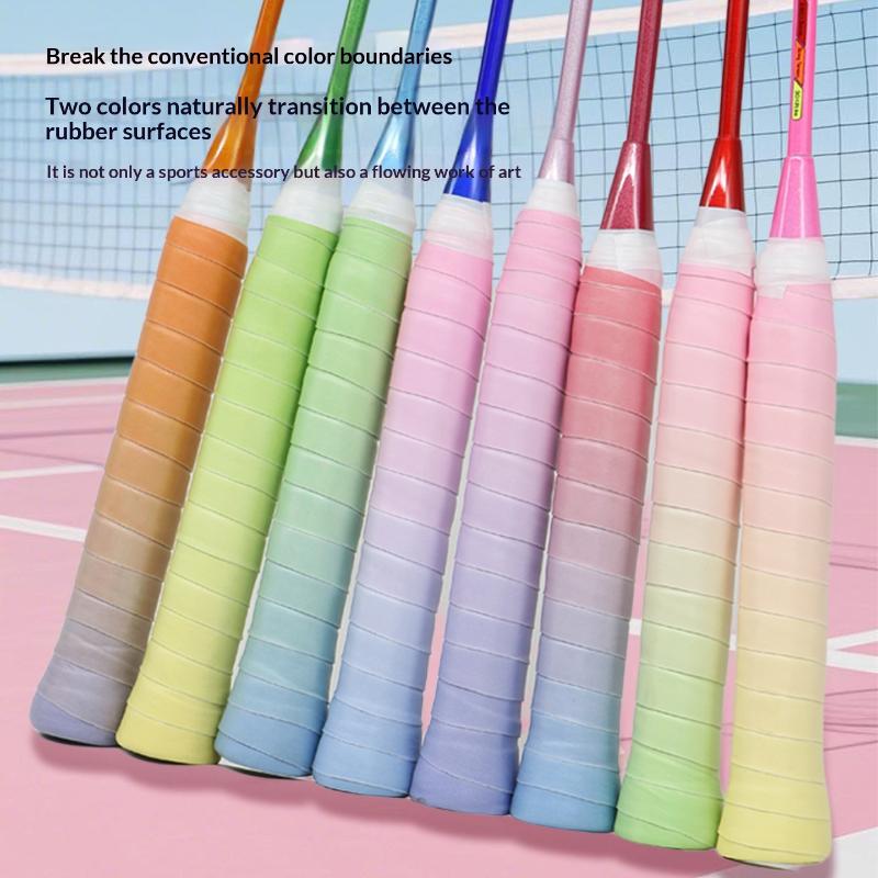 Badminton Match - 10 個のテニスラケットオーバーグリップ PU スウェットバンド耐久性のある吸収グリップ滑り止めバドミントンやスカッシュプレーヤー向け