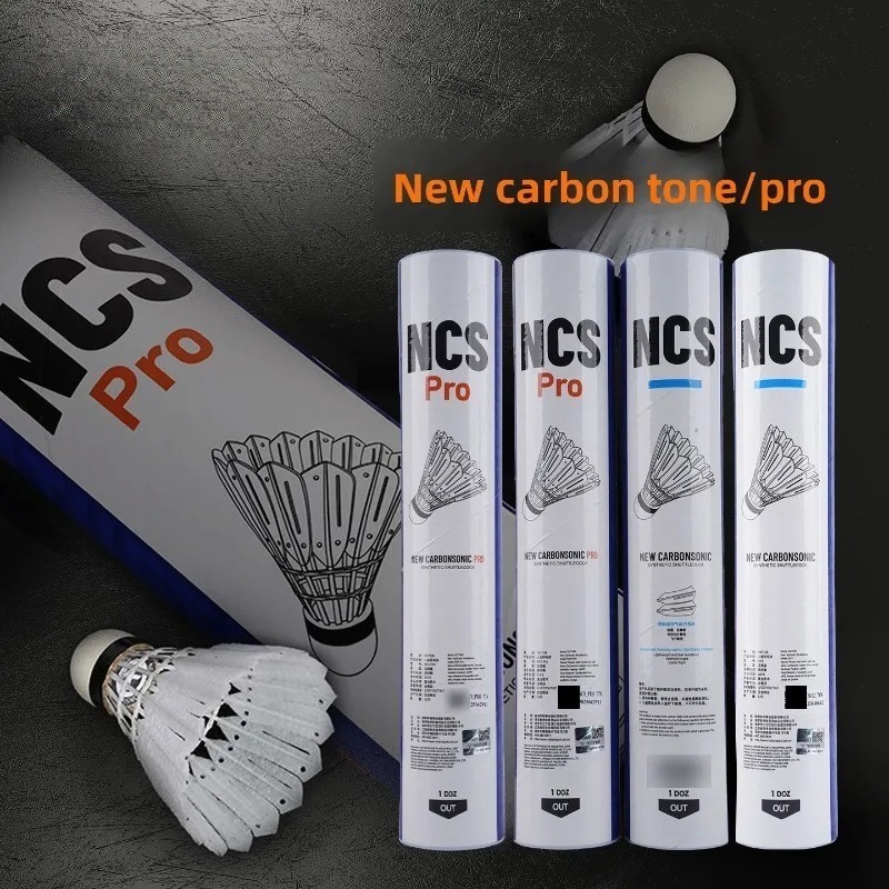 Nylon Shuttlecock 12 - オリジナル12個/チューブ NCS/NCS Pro 耐久性のある飛行安定性 NCS PRO