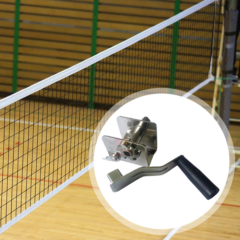 Badminton Netting - 1 個スポーツネットテンショナーハンドクランクバレーボールネットセッター多目的テンションツール屋外バドミントンテニスポールネット用