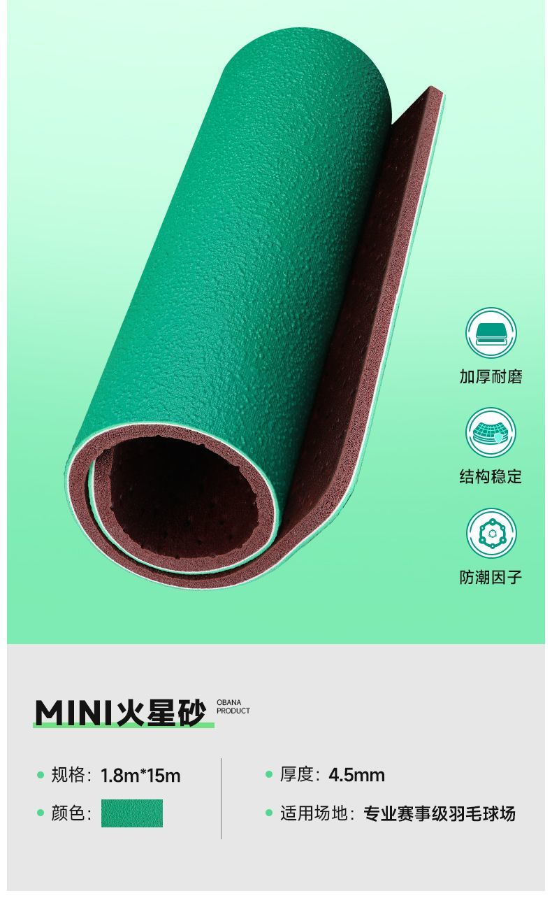 バドミントンコートフロアマット屋内格納式PVCプラスチックス - Badminton Hall のレビューと価格