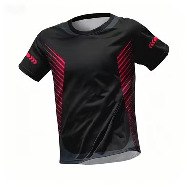 スポーツフィットネス半袖カジュアルOネックルーズTシャツ テ - Badminton Kids のレビューと価格