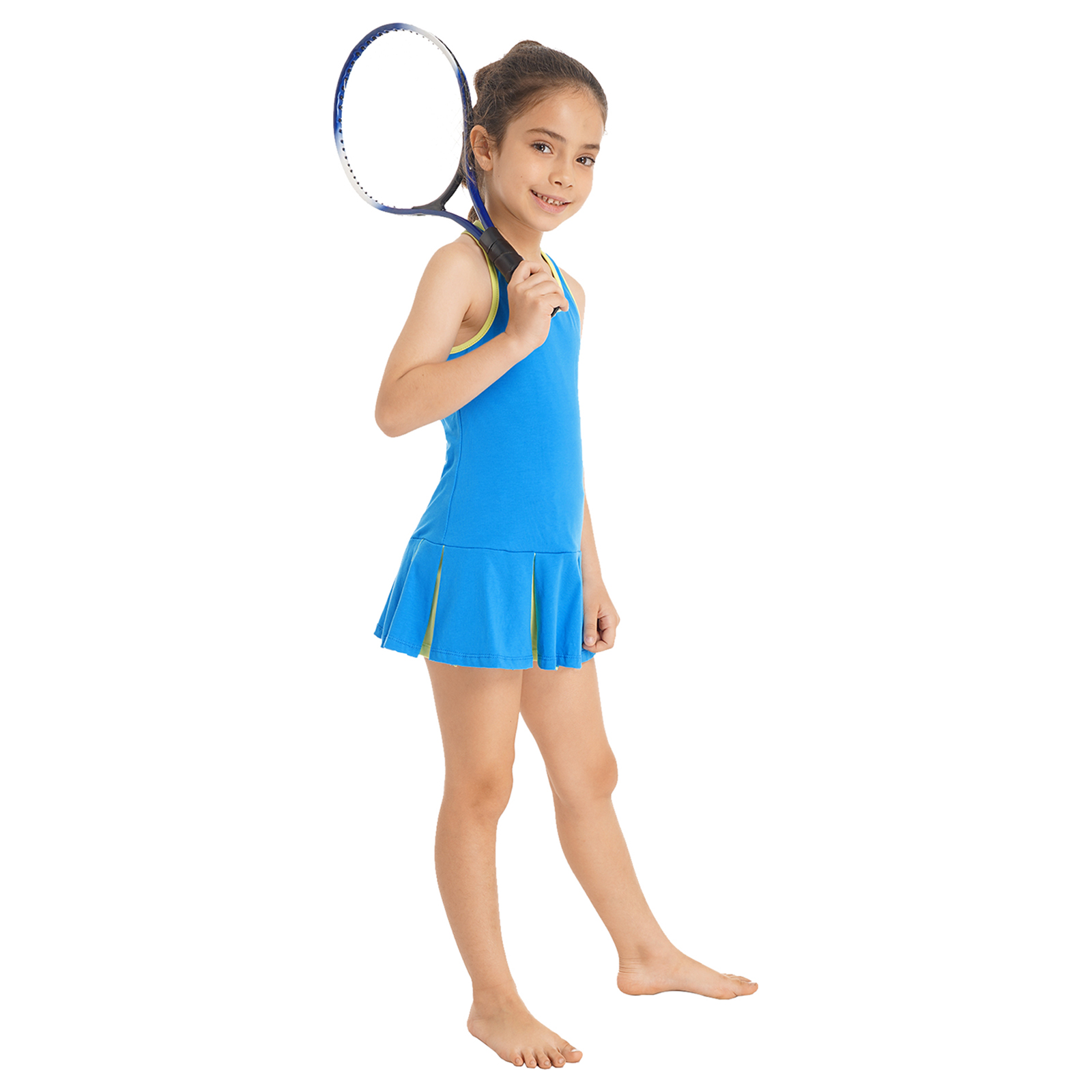 子供用ノースリーブオープンアッパーバックスポーツセット、テニ - Badminton Kids のレビューと価格