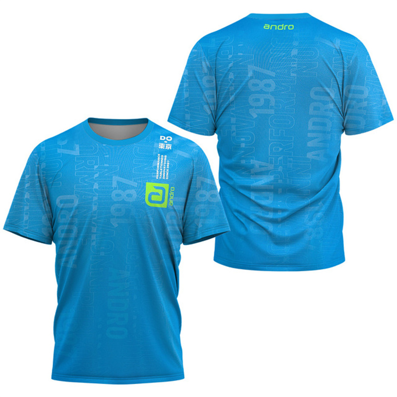 男性卓球 Tシャツアンダーカーレントパターンメンズサマーテニ - Badminton Emoji のレビューと価格