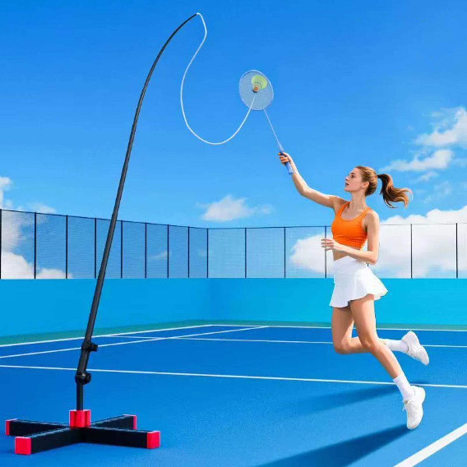バドミントンシングルトレーニング補助具 ポータブル折りたたみ - Badminton Kids のレビューと価格