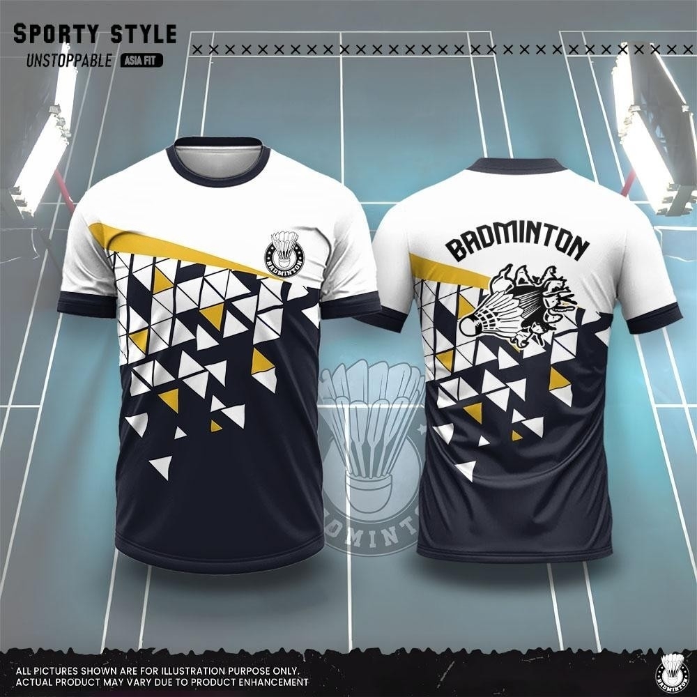 メンズ服ファッション 3D プリントバドミントン Tシャツ夏 - Badminton Emoji のレビューと価格