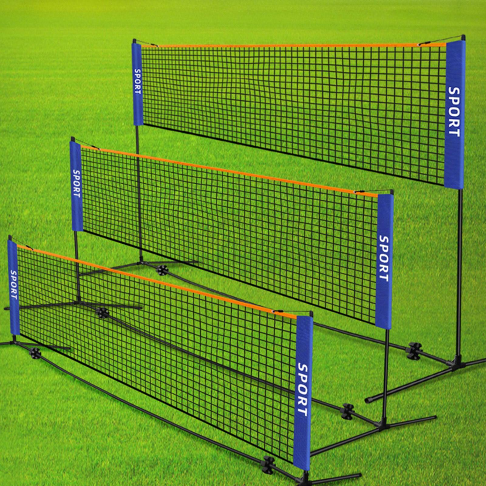 バドミントンネット高さ調節可能キッズバレーボールネットメッシ - Badminton Kids のレビューと価格