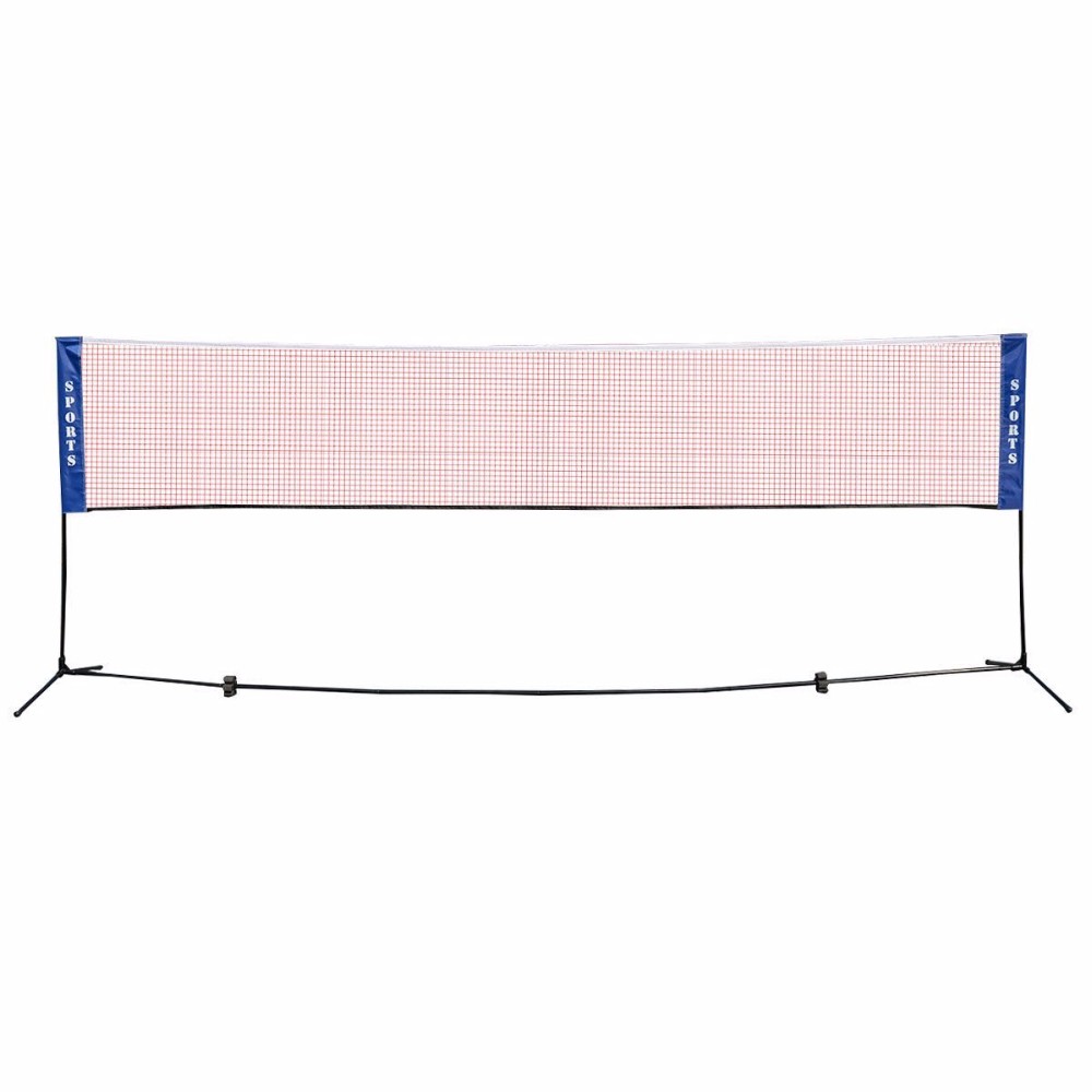 屋外バドミントンネットセット テニスゴールネット 練習用折り - Badminton Netting のレビューと価格