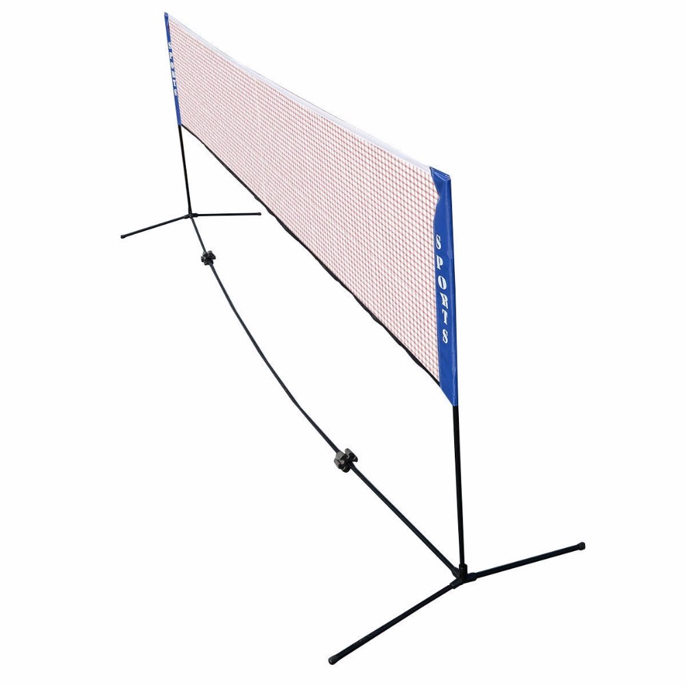 屋外バドミントンネットセット テニスゴールネット 練習用折り - Badminton Netting のレビューと価格