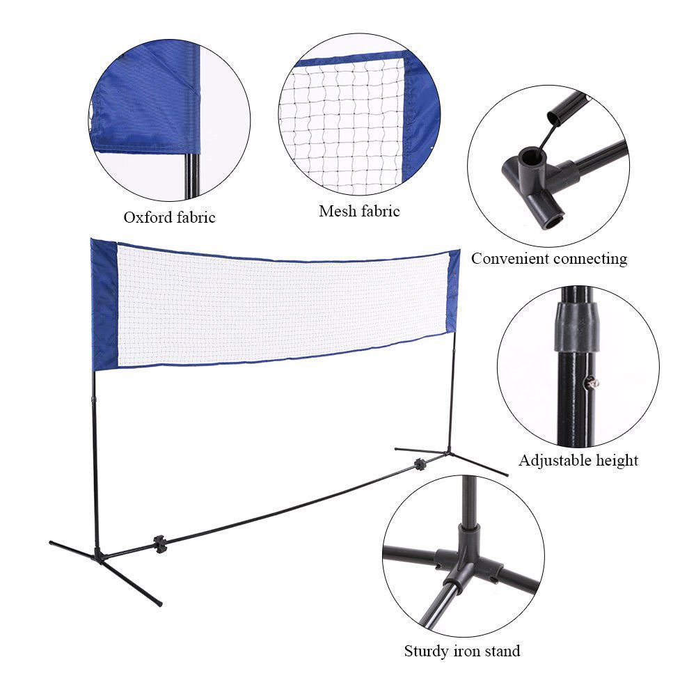 屋外バドミントンネットセット テニスゴールネット 練習用折り - Badminton Netting のレビューと価格