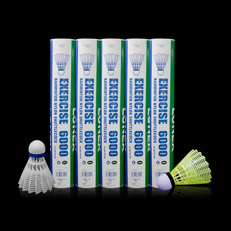 12 個/バレル超強力ナイロンプラスチックバドミントン耐摩耗 - Nylon Shuttlecock 12 のレビューと価格