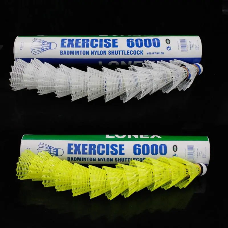 12 個/バレル超強力ナイロンプラスチックバドミントン耐摩耗 - Nylon Shuttlecock 12 のレビューと価格