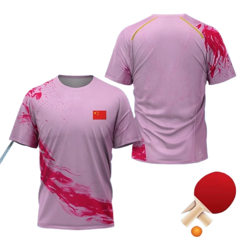 中国ドラゴン卓球グラフィック Tシャツ男性用衣類ファッション - Badminton Emoji のレビューと価格