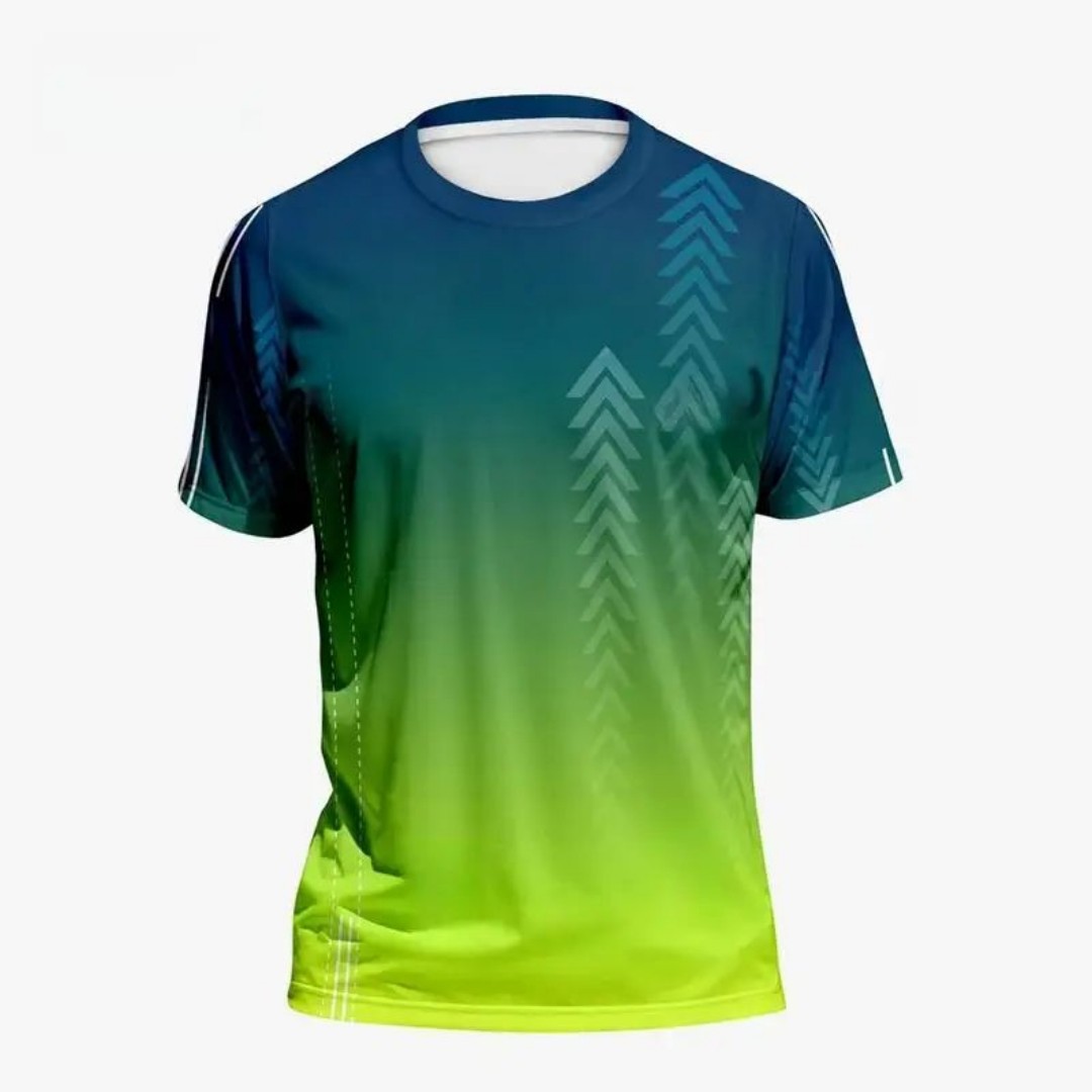 売れ筋メンズサマーバドミントントレーニンググラデーションプリ - Badminton Emoji のレビューと価格