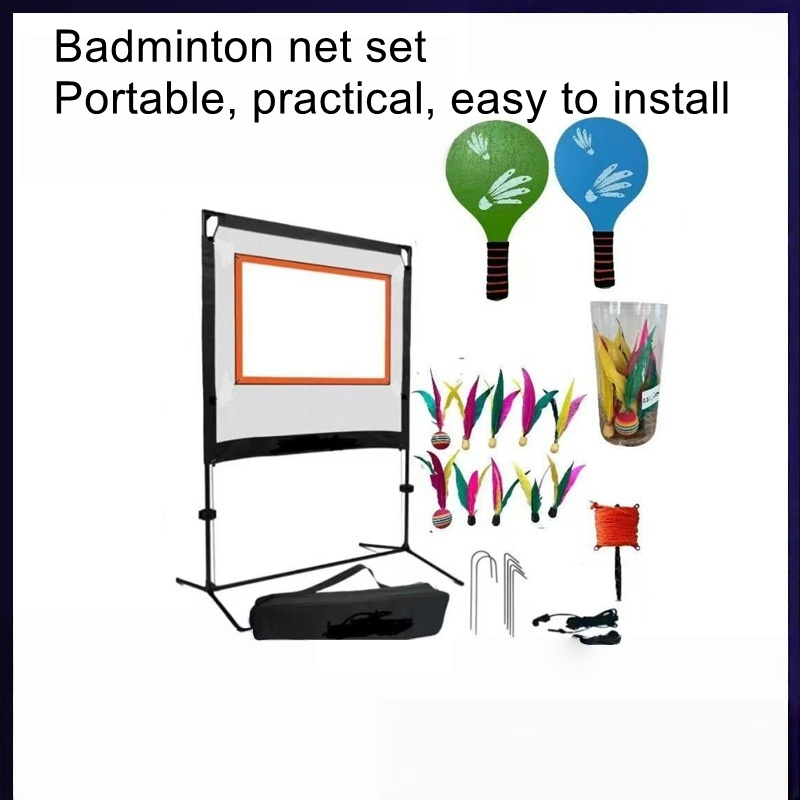 屋外スポーツ用バドミントンネットセット、ラケット収納バッグ、 - Badminton Netting のレビューと価格