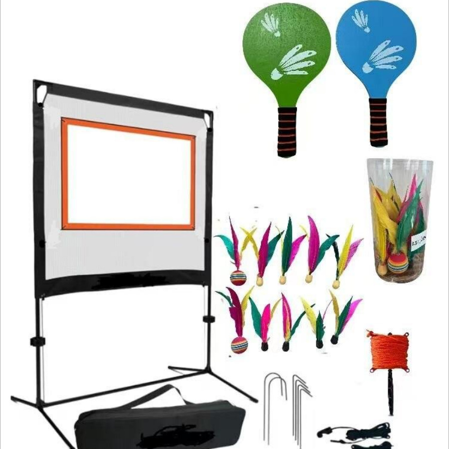 屋外スポーツ用バドミントンネットセット、ラケット収納バッグ、 - Badminton Netting のレビューと価格
