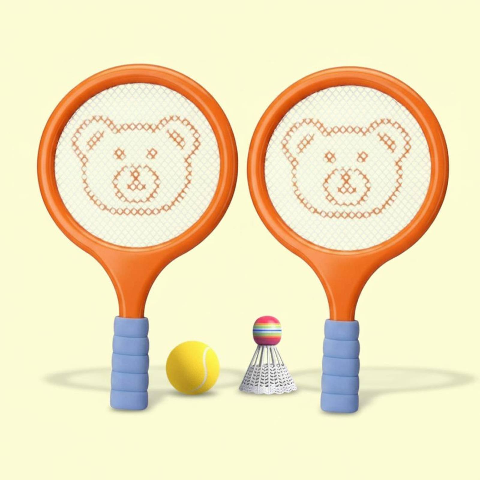 親子プレイラケットセット マルチスポーツ ジュニアバドミント - Badminton Kids のレビューと価格